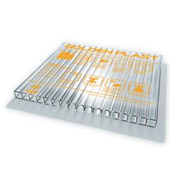 Поликарбонат   6мм прозрачный 2,1х 6м  GOLDEN PLAST 