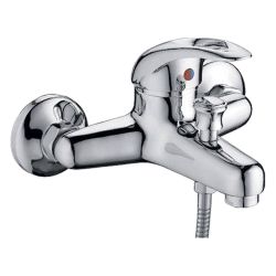 Смеситель ванн.-душ. 40 карт.  LEDEME  короткий излив