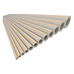 Труба армированная стекловолокно   25  PN 20 (4м) PP-RCT серый Faser Hot  FV-PLAST