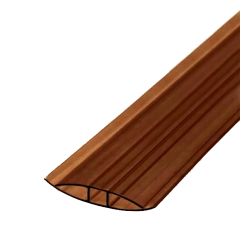 Профиль соединительный (H) для поликарбоната   6-10 мм х 6,0м коричневый