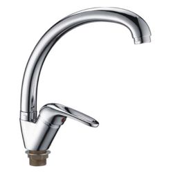 Смеситель для кухни 35 карт.  LEDEME  с бок. ручкой, литой излив, на гайке