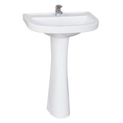 Умывальник с пьед. белый PRO с отв.  SANTERI (Воротынск)