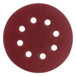 Круг абразивный под липучку 125мм, № 100  СИБРТЕХ (уп5) перф.