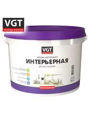 Краска ВД интерьерная влагостойкая 15,0кг  ВГТ (ВД-АК-2180) белоснежная