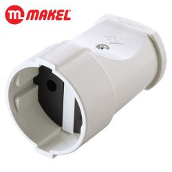 Штепсельная розетка б/з  MAKEL
