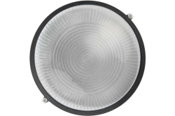 Светильник НБП   60Вт круг черный б/решетки  GENERAL  (НПП 1301)