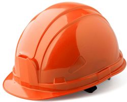 Каска защитная оранжевая