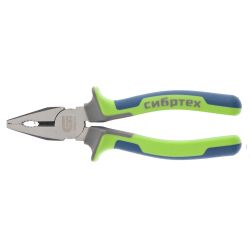 Плоскогубцы комбинированные 180мм  СИБРТЕХ,  фосфатир, 3-х комп. рукоятки