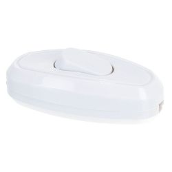 Выключатель для установки на шнур 6А белый  UNIVersal