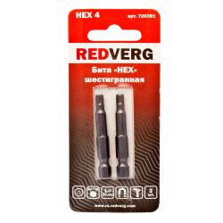 Бита HEX 4   50мм  REDVERG
