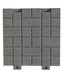 Плитка дорожная полимерно-песчаная  с 2-мя проушинами 700х700х70мм 