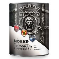 Грунт-эмаль по ржавчине зеленая   0,9кг  MOKKE