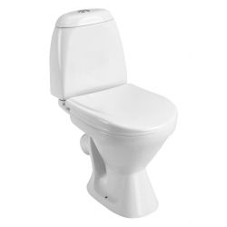 Унитаз белый РИМИНИ компакт, дюропласт 580х340х730  SANTEK