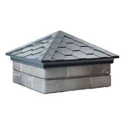 Колпак Everest 390х390мм с посадкой на 1,5 кирпича серый