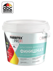 Шпатлевка акриловая финишная для наружных и внутренних работ   6,0кг  FARBITEX Профи