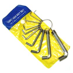 Набор ключей имбусовых HEX 10шт  JF2296В