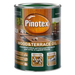 Состав защитный б/цв масло для терасс   1,0л  PINOTEX Terrace Oil база CLR