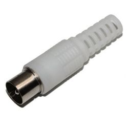 Антенный штекер белый