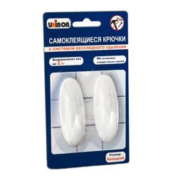 Крючок самоклеящ, с сист. бесследного удаления  UNIBOB