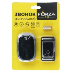 Звонок беспровод 32 мелодии,(3х1,5VAAА), FORZA