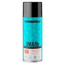 Эмаль акриловая аэрозоль темно-серая глянцевая  520мл  DONEWELL (RAL 7012)