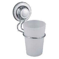 Стакан для зубных щеток хром на присосках  LEDEME