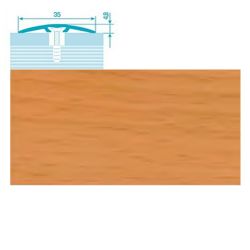 Порог-стык   0,9 * 35мм  скрытый крепеж бук 083  ЛУКА