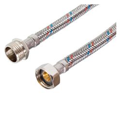 Подводка вода нержавейка  1/2" 0,6 г/ш  AQUALINE