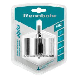 Коронка алмазная  по керамограниту  68мм  RENNBOHR