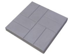 Плитка тротуарная "8 кирпичей" 300х300х30мм серая
