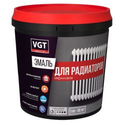 Эмаль для радиаторов акриловая   0,5кг  ВГТ ВД-АК-1179 Профи супербелая