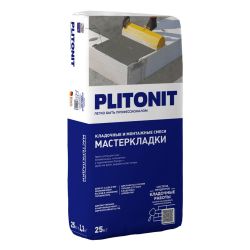Смесь кладочная для газосиликатных блоков 25,0кг  PLITONIT Мастер Кладки