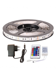 Лента светодиодная LP SMD, 12В, синяя (5050, AB60, IP20, 14.4Вт/метр)  GENERAL