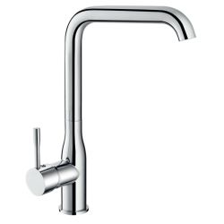 Смеситель для кухни 40 карт.  LEDEME  с бок. ручкой, литой излив