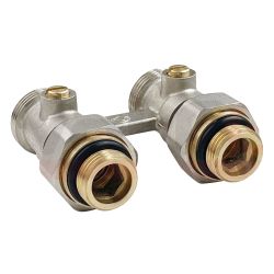 Блок для двухтрубной системы прямой 3/4" - 1/2"  VALFEX