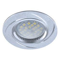 Светильник точечный MR16  GU5.3  DL3181 встр. литой хром/алюм. Вихрь ECOLA