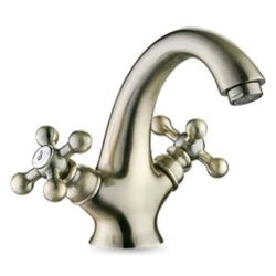 Смеситель для умывальника 1/2" кер.  LEDEME  бронза