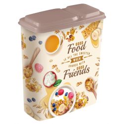 Банка для сыпучих продуктов с декором 2,3л