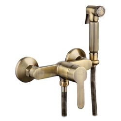 Смеситель для душа 35 карт.  FRAP  с гигиен. душем, бронза