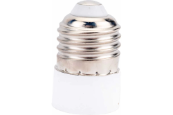 Переходник патрон Е27 на Е14 белый  GENERAL