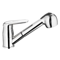 Смеситель для кухни 35 карт.  LEDEME  с вытяжной лейкой