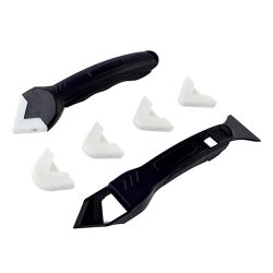 Шпатель-скребок для удаления и выравнивания герметика, 5 насадок  РемоКолор Проф