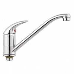 Смеситель для кухни 35 карт.  LEDEME  на гайке