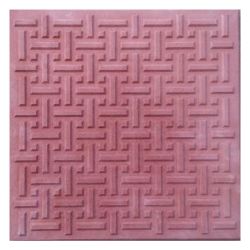 Плитка тротуарная "Циновка" 300х300х30мм красная