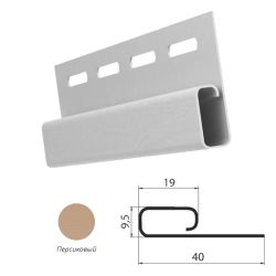 Профиль финишный для сайдинга  GRAND LINE персиковый 3,0м