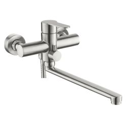 Смеситель ванн.-душ. 35 карт.  LEDEME L-30  нерж, сатин