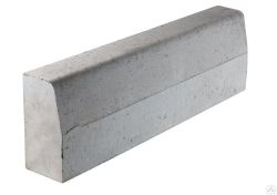 Бордюр тротуарный 500х200х50 гладкий серый Кевларобетон