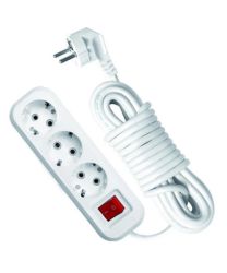 Удлинитель 3 местный  5 метров с выкл  16А, с/з (ПВС 3х1)  1-2.SALE