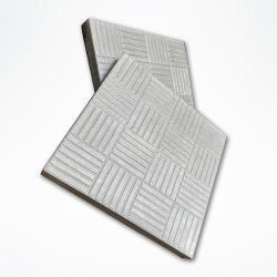 Плитка тротуарная "Клетка" 295х295х30мм серый Кевларобетон