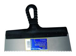 Шпатель нерж зубчатый 150мм, зуб 10х10мм  СИБРТЕХ